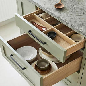 Tiradores de cajón de aleación de zinc duraderos, materiales de ferretería, tirador de muebles de estilo moderno en negro mate para gabinetes de cocina y tocadores de baño - Product Image 5