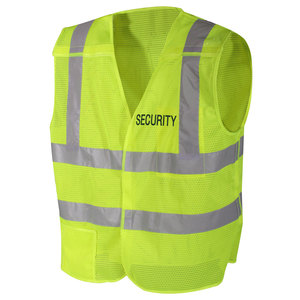 Chaleco de Seguridad Reflectante Amarillo de Alta Visibilidad Clase 2, Material de Malla Impermeable, Opción de Logotipo Personalizado con LED Intermitente - Product Image 2