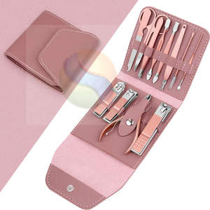 Kit de Manicura y Pedicura Premium de 12 Piezas, Herramientas de Uñas de Acero Inoxidable de Alta Calidad para Mujeres - Product Image 1
