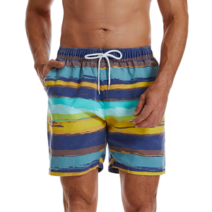 Shorts Bermuda Homme Personnalisés en Spandex/Polyester Tricoté Légers Respirants Séchage Rapide Taille Mi-Haute avec Cordon de Serrage Athlétiques - Product Image 3