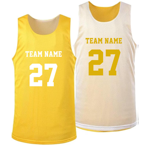 Maillot de basket-ball réversible personnalisé, nom de l'équipe 27, débardeur en maille sublimé, unisexe, adulte, toutes saisons, vêtements de sport respirants - Product Image 4