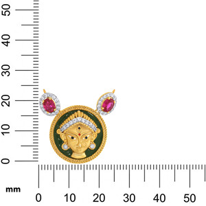 GLEAMORA ENTERPRISE Pendentif en or rose avec diamant de laboratoire, motif œil porte-bonheur, taille brillant, pour femme, tendance, usage quotidien, 14K, 7,37g - Product Image 6