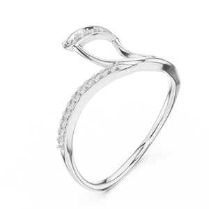 TRENDY CUT LAB GROWN <b>RING</b> <b>SET</b> 18KT SOLID WHITE GOLD RHODIUM PLATED CERTIFIED <b>WOMEN</b> ENGAGEMENT PARTY GIFTING GLAM EVENTS EVERYDAY - Product Image 3