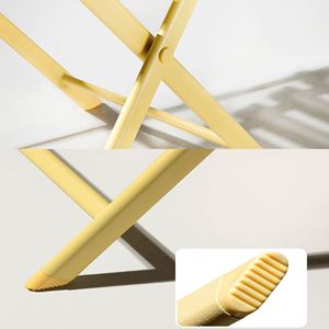 3-Piece Yellow Patio Bistro Set Includes <b>Foldable</b> Round <b>Table</b> <b>and</b> <b>Chairs</b> for Outdoor Entertaining - Product Image 4