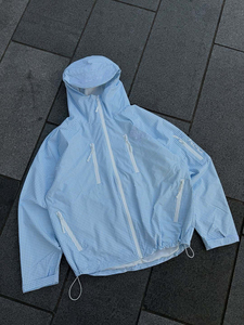 Men's Zip up <b>Jogger</b> Set Nylon Tracksuit Short Set with Reflective Windbreaker and Cropped Hoodie Long Tracksuit high quality - Product Image 6