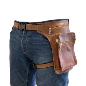 Bolso de cuero personalizado para la cadera, bandolera para motorista, funda para el cinturón, regalo para la pierna, multifunción, para él, para hombre y mujer - Product Image 3