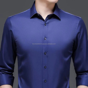 2025 derniers hommes chemises habillées pour hommes formelle à manches longues robe chemise motif à carreaux couleurs personnalisées 100% coton - Product Image 4