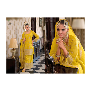 Traje Salwar Bordado de Diseñador Simar, Elegante Conjunto Étnico para Fiesta con Dupatta para Mujer, Temporada Festiva de Bodas - Product Image 1