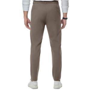 กางเกงชิโน่ทรงสลิมฟิตสีน้ำตาลสำหรับผู้ชาย ผ้าฝ้ายลำลอง ทรงโมเดิร์น เสื้อผ้าบุรุษคุณภาพสูง เนื้อผ้านุ่ม ระบายอากาศได้ดี - Product Image 2