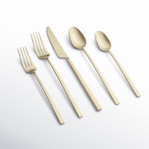 Ensemble de couverts haut de gamme en acier inoxydable, finition polie miroir, pour mariage, hôtel, restaurant, cuisine, au prix le plus bas - Product Image 2