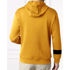 Sweat-shirt à manches longues surdimensionné sur mesure, de haute qualité, uni, pour hommes, à prix de gros - Product Image 3