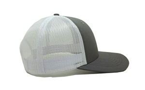 Casquette de camionneur brodée en gros, 6 panneaux, haute qualité, avec dos en maille, calotte structurée, profil moyen, visière légèrement incurvée - Product Image 5