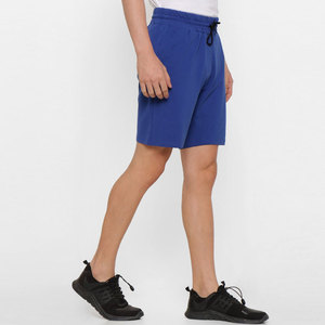 Pantalones cortos Bermuda de algodón azul para hombre, con cordón en la cintura y bolsillos, estilo casual. - Product Image 5