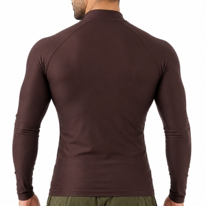 Custom Men's Compression <b>Mock</b> <b>Neck</b> Long Sleeve Shirt Quick Dry Breathable Fabric Lightweight Wear For Men Compression Shirt - Product Image 2