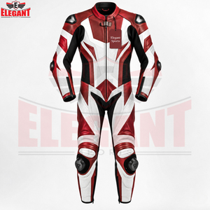 Combinaison de moto en cuir de vachette une pièce, protection intégrale, vente en gros directe d'usine, vêtements de course avec logo personnalisé - Product Image 2