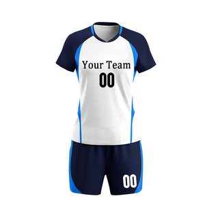 Wholesale High Quality Quick Dry Unisex Volleyball Uniform Sets Printed Breathable Custom Size 100% Polyester Custom Team - Product Image 2