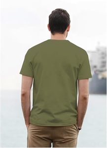 เสื้อยืดผู้ชายผ้าฝ้ายแท้ 100% หนัก ทรงโอเวอร์ไซส์ รับสกรีนโลโก้ มีทุกสี 260GSM เสื้อหนา ทรงหลวม - Product Image 5