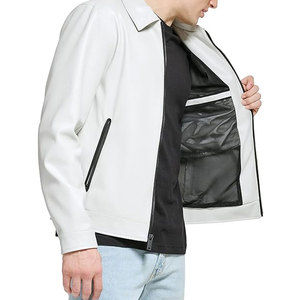 Veste en cuir noire pour homme, style moderne et décontracté, vêtement d'extérieur durable, doux et confortable, idéale pour tous les jours, pour l'hiver et l'automne - Product Image 6