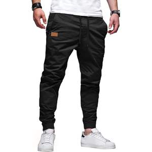 Pantalones deportivos informales para hombre 2025, pantalones cortos Cargo de cintura alta elásticos con cordón de poliéster tejido, decoración de logotipo de punto - Product Image 2