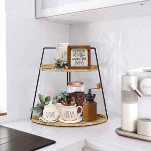 Excellent Quality Two Tier Bathroom Shelf for Cosmetic <b>Bottles</b> Toiletries Perfume and Makeup Accessories Available For Sale - Product Image 2