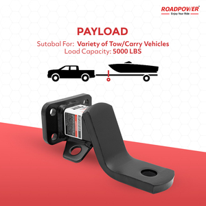 ROADPOWER (RP-HTGTS) <b>Small</b> GTS2 Ball Mount, 2" Hitch Receiver, Class III, 5000 lbs GTW, 1" Ball Hole Corrosion Resistant Coat - Product Image 5
