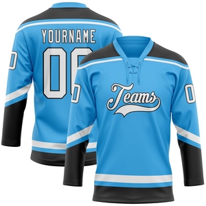 Maillot de hockey personnalisé gris et blanc OMMIZ INDUSTRY, le plus vendu en gros - Product Image 4