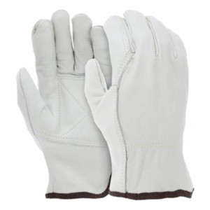 ถุงมือทำงานหนังวัวลายเม็ดหนังแบบสองฝ่ามือ ทนความร้อนและประกายไฟ  นุ่มสบาย - Product Image 1