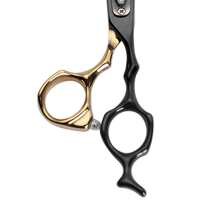 Coffret de Ciseaux Professionnels Noirs et Dorés pour Coiffure – Ciseaux de Coiffure, Tondeuse, Ciseaux à Effiler et Ciseaux de Coupe pour Barbier - Product Image 1