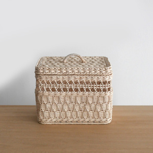 Stylish statement boxes eco friendly rattan box good price hand woven <b>lidded</b> <b>basket</b> organizers - Product Image 4