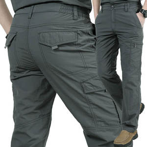 High Quality Corduroy Breathable Elastic Waist Autumn Outdoor Trekking Climbing Hiking Trousers - Product Image 4