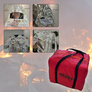 Tuta Termoisolante Antincendio 800 Gradi, Tuta Antiradiazioni in Alluminio per Estintori - Product Image 3