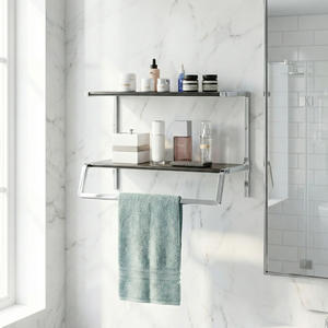 Estantes de Esquina para Baño Modernos, Duraderos, de Metal, Rectangulares, para Montar en la Pared, Almacenamiento para el Hogar, Producto de Taiwán-MIT, Venta al Por Mayor - Product Image 3