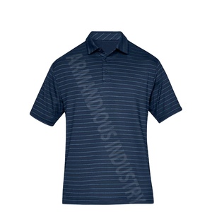 Venta al por mayor hombres Polo de manga corta de golf camiseta impresa Lisa slim fit ropa deportiva hombre Camiseta polo 100% algodón - Product Image 1