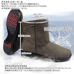 OFERTA Botas de Invierno Impermeables para Mujer ASAHI TOP DRY con Forro Cálido GORE-TEX, Ajuste Ancho 3E AF32031, Pídelo a Ask Me Direct Japan - Product Image 4