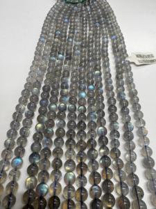 Perles rondes en labradorite naturelle arc-en-ciel de haute qualité, 7 mm, pour la fabrication de bracelets et de colliers - Product Image 6