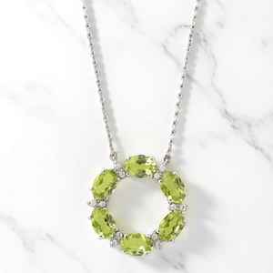 จี้เพอริดอทสีเขียวทำมือ ดีไซน์ทรงกลมสวยงาม เพอริดอทแท้รับรองคุณภาพ ของขวัญเครื่องประดับชั้นดีสำหรับผู้หญิง - Product Image 1