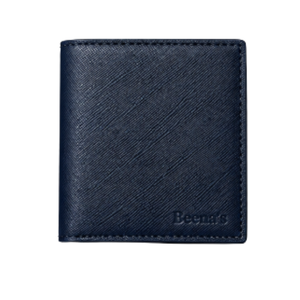 <b>Mens</b> Vintage Saffiano Genuine <b>Leather</b> Foldable <b>Bifold</b> <b>Wallet</b> with Polyester Lining Short Size for Daily Use - Product Image 1