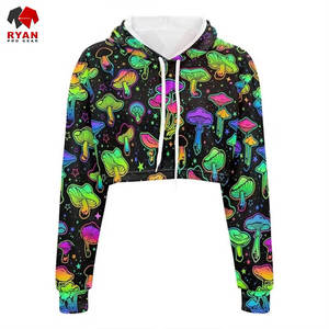 Haut court à capuche anti-rides de haute qualité pour femme, couleur personnalisée élégante, grandes tailles, services OEM et ODM disponibles - Product Image 1