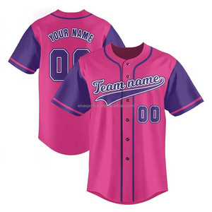 2025 nuevo diseño mejor calidad personalizado sublimación camisetas de béisbol al por mayor uniforme de béisbol negro camiseta de béisbol - Product Image 5