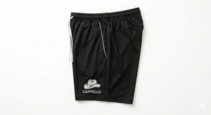 Shorts de randonnée décontractés pour hommes en polyester à séchage rapide, respirants, avec taille élastique et cordon de serrage, motif graphique, logo personnalisé OEM - Product Image 6