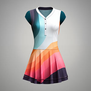 Conjunto Deportivo Personalizado para Mujer, Vestido de Tenis, Polo de Golf, Falda Deportiva, Ropa Deportiva para Entrenamiento, Running, Bádminton, Tenis, OEM - Product Image 1