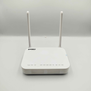 XPON ONU ONT SM-1GWXPON 1GE+3FE 2.4GHz 300Mbps Haut Débit 5dBi 2 Antennes SC DC 12V Fibre Optique FTTH EPON/GPON Routeur WiFi SYMCO - Product Image 1