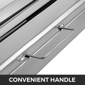 Pack 6 commerciale cucina cappa filtri 430 acciaio inox 19.5W X 19.5H pollici 4 scanalature cucina commerciale acciaio fabbricazione - Product Image 3