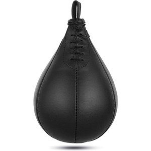 Ballon de boxe en cuir de vachette double extrémité personnalisé, toutes couleurs, à suspendre, pour entraînement, haute qualité - Product Image 4