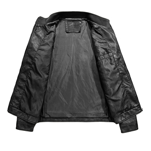 Trendy Mens Leather Fashion <b>Jacket</b> Real Cowhide Genuine Leather Coat Breathable Vintage Style High Quality Apparel - Product Image 5