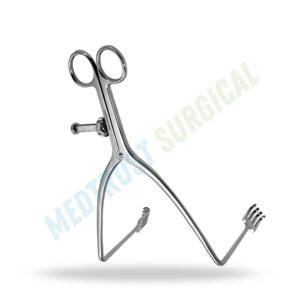 Écarteur chirurgical de colonne vertébrale Zelpi avec embouts cérébellaires 90° 20 cm pour l'exposition de la fosse postérieure en neurochirurgie - Product Image 1