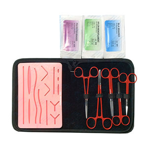 Kit de Sutura Quirúrgica para Estudiantes de Medicina, Materiales e Instrumentos de Sutura, Acero Inoxidable, para Disección Médica y Veterinaria - Product Image 1