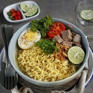 ซุปโซโตรสเผ็ดพร้อมปรุง ชุดเครื่องปรุงรสเผ็ด แป้งสาลี อาหารทอดแบบดั้งเดิม ฮาลาล ซุปมิ ซุปสำเร็จรูปแบบแพ็คใหญ่ - Product Image 6