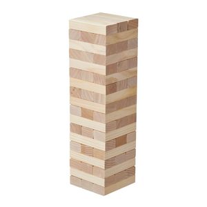 Torre de Madera de Pino de 54 Bloques con Bolsa de Transporte y Marcador, Juego de Apilamiento de Madera - Product Image 6