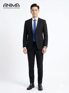 Costume d'affaires pour homme ANIMA ACB, respirant, de qualité supérieure, anti-rides, professionnel, pour le bureau - Product Image 4